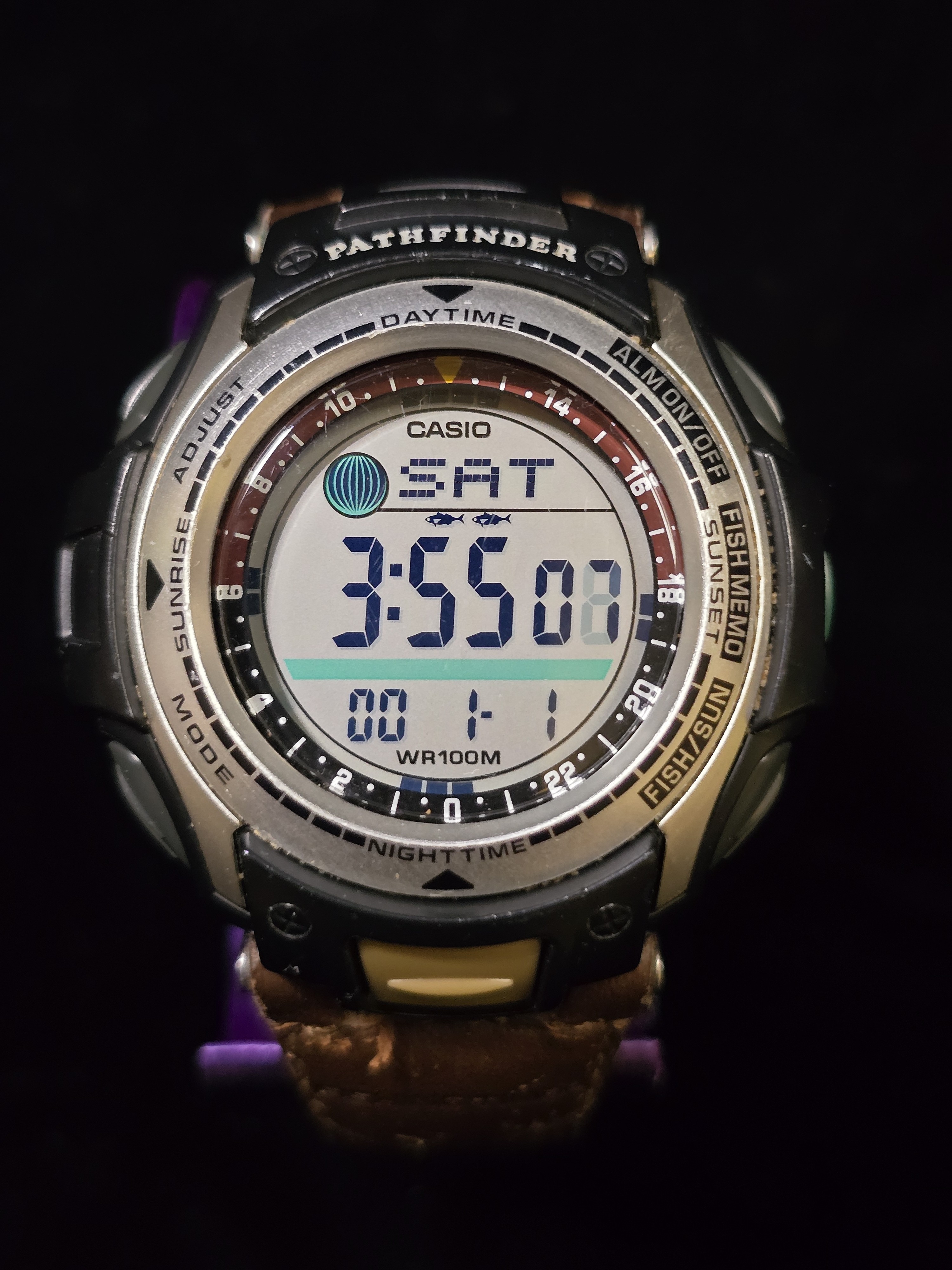 Casio Pathfinder Digital Sports Watch  BrownBlack